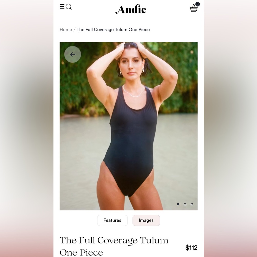 Andie Black Full Coverage Tulum One Piece Swimsuit